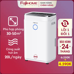 Máy hút ẩm lọc không khí 40m2 Nhập Khẩu Fujihome máy hút ẩm không khí gia dụng thông minh công suất lớn hiển thị độ ẩm mini dehumidifiers