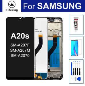 Màn hình LCD cho Samsung Galaxy a20s A207 SM-A207F SM-A207M SM-A2070 dispaly thay thế màn hình cảm ứng + Công cụ miễn phí + Kính cường lực