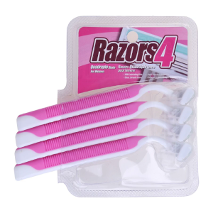 4 Pcs Double Blade for Razor Set Sensitive Womens Disposable Razors High Quality for Head Beard Sensitive Shavers Women