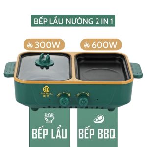 Bếp lẩu nướng 2 ngăn Hàn Quốc