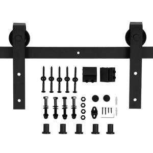 Shipping from Philippine-4.9FT/6FT/6.6FT/8FT Carbon Steel Rustic Interior Sliding Wood Barn Door Hardware-not Sell Doo