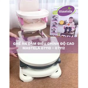 Ghế ăn dặm cho bé Mastela 7110 - 7112 điều chỉnh độ cao cho bé tự ăn uống - Bảo Hành 12 tháng