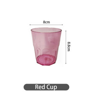 Nonagon Base Plastic Cup - Colorful Drinkware