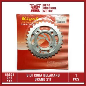 Gear Belakang GRAND 31T (KIYOKO) - Gigi Tarik Ger Gir Roda Belakang Rear Sprocket HONDA ASTREA STAR