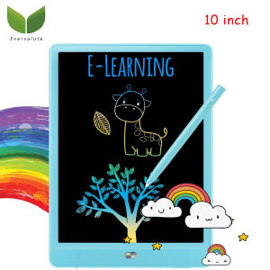 Eversalute 10 inch LCD Rechargeable Writing TabletColorful Screen Writing Board Doodle Pads Drawing Board Electronic Early Education Toy Gifts for 3+ Years Old Girls Boys