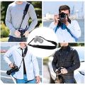 JJC Adjustable Camera Shoulder Neck Strap for Sony 7 A7S A7R Mark II III Fujifilm X-T3 X-T2 X-Pro2 X-Pro1 Nikon Z8,Quick Release Design. 