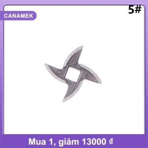 【CANAMEK】 Cho máy xay thịt lưỡi thép không gỉ rùa trở lại dao lưỡi chéo phụ kiện 5 8 10 22 32 loại thịt cắt lưỡi