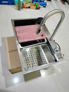 Kitchen Sink Modern Stainless New Fitures 7545 Bak Cuci Piring Modern - BAK CUCI PIRING VIRAL - MURAH