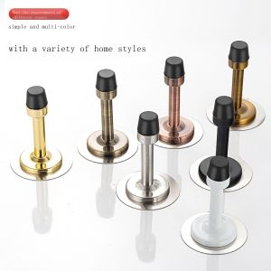 Cửa thép không gỉ được đục lỗ Chống va chạm Miễn phí Cửa nhà vệ sinh Chống va đập Đầu cao su Giới hạn Silica Gel Cửa sau cửa