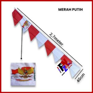 Umbul Umbul Garuda Poliester Peles 20pcs (27m)