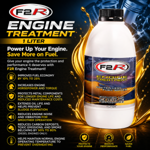 F2R Racing Oil Additives Complete Engine Treatment 1Liter for Gas and Diesel