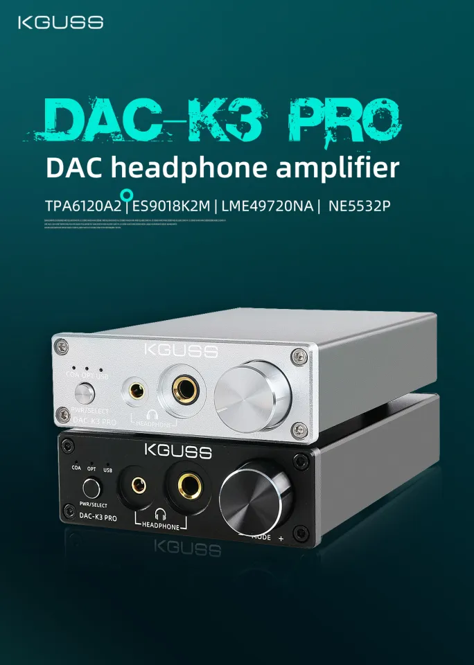 KGUSS DAC-K3 PRO TPA6120A2 ESS9018K2M Mini Hifi Usb Dac Decoded