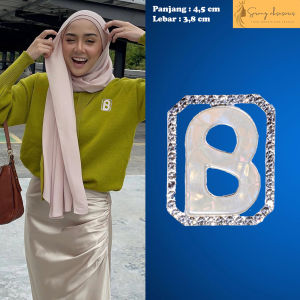 Bros Button Motif Kulit Kerang / Hijab / kebaya / Gamis / Blazer / Pin Button Elegan ( BA-322 )
