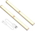 Motion Sensor Light Indoor,14 LED Closet, Motion Sensor LED Lights USB Dimmable, Under Cabinet Lights, Stick-On Anywhere Magnetic Night Light for Wardrobe Stairs Bedroom Hallway Kitchen 2PCS(Warm). 