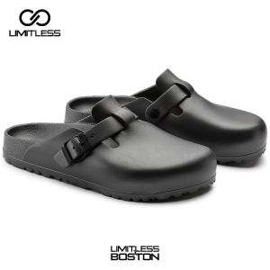 LIMITLESS Sandal Selop Pria Boston Kekinian Sendal Slip On Cowok Kasual Slop Korea Size 36 - 44