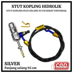 STUT KOPLING HIDROLIK PLUS SELANG PANJANG 95 CM UNIVERSAL PNP NINJA CBR VIXION SONIC SATRIA FU RX KING MEGAPRO TIGER DLL