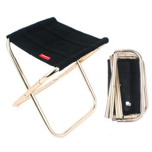 Outdoor Portable Folding Stool Collapsible Slacker Chair Seat Lightweight Fold Stool with Carry Bag for Fishing Camping