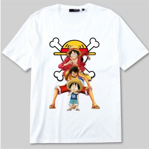 PVJ Kaos Anak Karakter One piece Luffy Untuk Laki laki dan Perempuan Usia 1-10 Tahun Combed 30s