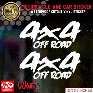 4X4 High Quality Cutout Sticker 2pcs 12inches Length
