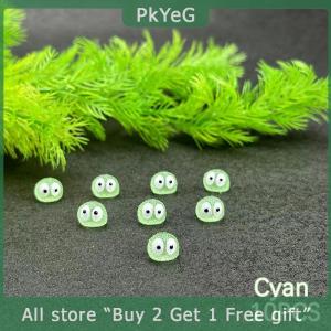 [COD] PkYeG KITCHEN 10Pcs Luminous Briquettes Elfs Black Ball Sprite Duck Figurine Home Decor Glowing Miniature Fairy Garden Decoration Accessories