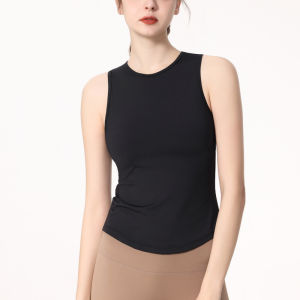 Slim Fit Sports Vest Womens Sleeveless Tight Yoga Tank Top Gym Training Pilates Blouse Running Top