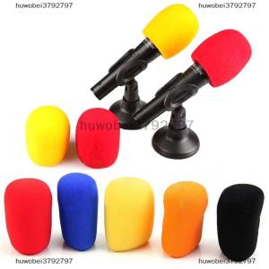 huwobei3792797 Đầy màu sắc cầm tay sân khấu Microphone kính chắn gió bọt xốp Karaoke âm thanh Bìa