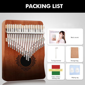BANSID【Good Wood】Kalimba 21 Keys Portable Thumb Piano Finger Piano for Adults Kids and Beginners