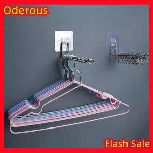 Oderous Wall-mounted Hanger Storage Foldable Clothes Hanger Rack Windproof Anti-slip