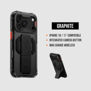 Skinarma Helio CE Mag-Charge iPhone 18 Pro / Pro Max Phone Case with Grip Stand Raise Camera Bezel Haptic Button