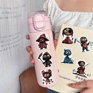 50Piece Creepys Doodles Stickers For Electronic Devices PVC Material No Residues Adhesive Party Decoration