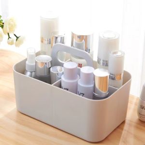 PLLEWY Handle Bracket Cosmetic Organiser Portable Split Design Desk Organiser Desktop Accessory Adjustable Utility Container Office Use