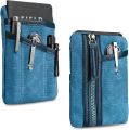 Sayram SP6 EDC Pouch, Waxed Canvas Compact Pocket Organizer, EDC Pocket Pouch for Men, Zippered Pocket Pouch,EDC Organizer for Everyday Carry, Multitool Organizer Pouch (Oil Wax Black). 