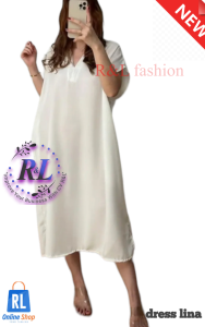 COD Bayar di Tempat - New Dress Lina Fashion Kekinian Onesize Terbaru Dress Murah & Terlaris!