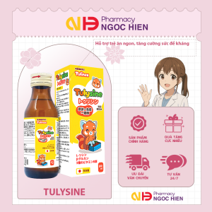 Siro Tulysine – Giúp trẻ ăn ngon nâng cao sức đề kháng hỗ trợ sức khỏe (100ml)