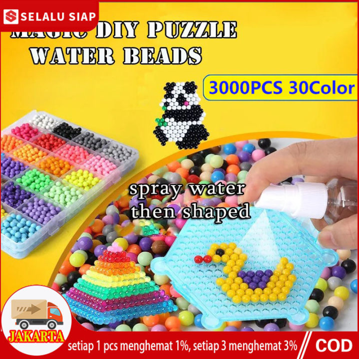 3000PCS Magic Aqua Beads Kit Kyutomono Jessie Aquabeads Magic
