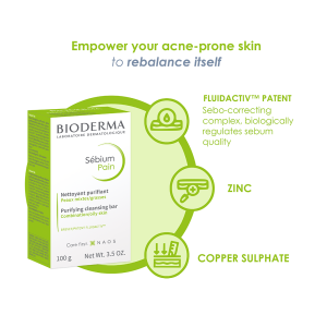 Bioderma Sebium Pain Acne Soap 100g for Oily Skin