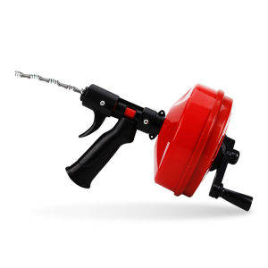 งูเหล็กทะลวงท่อตัน 10 เมตร ทนทาน ง่ายต่อการจัดเก็บ สว่านมือ 1 ชุด