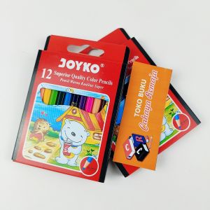 Pensil Warna Joyko 12warna Superior Quality Pencil Pendek