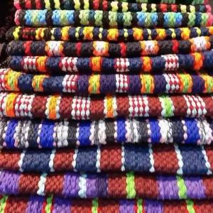 คละสี พรมเช็ดเท้า แบบถักเปียทอมือ ผืนใหญ่ ผ้าแน่น ซับน้ำได้ดี - ฝีมือกลุ่มชุมชน จังหวัดศรีสะเกษ