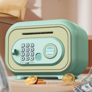 YOUSHI TOP Khóa mật khẩu Hộp An toàn ngân hàng Vân tay Hộp đựng tiền Hộp tiết kiệm ATM Tiền kỹ thuật số Mini An toàn Hộp đựng tiền trẻ em Trang trí nhà cửa