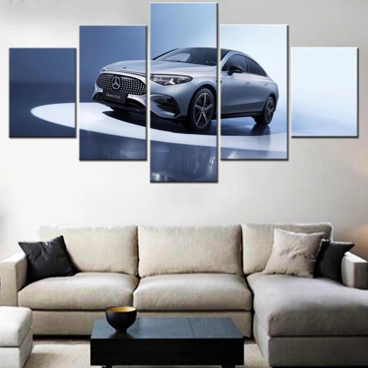Yohoo Wall Art 5-Piece Canvas Wall Art Set - Car Themed Prints, Modern ...