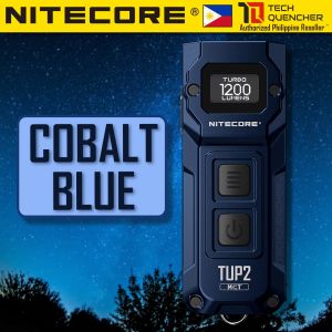 Nitecore TUP2 Keychain Flashlight - 1200 Lumens - OLED Display - USB-C Charging - 58g - MCT UHE LEDS