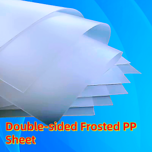 Transparent Plastic Sheet PVC Rigid Sheet pp Frosted Translucent Film Double Side Frosted Plastic Sheet Factory Direct Fast Shipping-152c4c8b