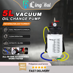8L/5L Oil Extractor Filling Bottle Transfer Pneumatic Gear Oil Pumping Manual & Pneumatic Operation Automotive Fluid Extraction Car Fuel Pump for Car