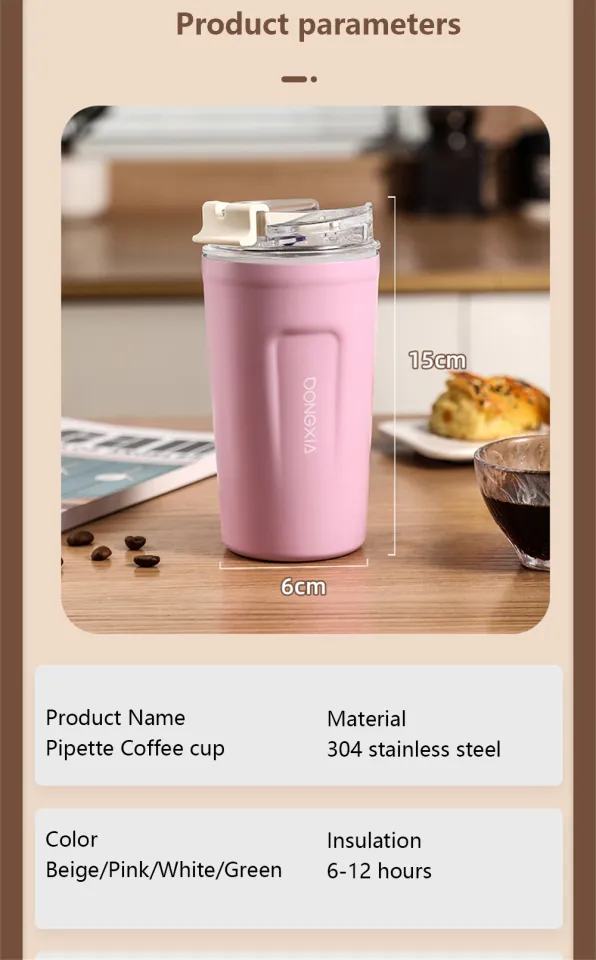 Stainless Steel Car Coffee Mug Leak-Proof Thermos Travel Thermal