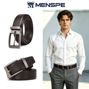 MENSPE Mens Belt Business Leisure Belt Second-layer Cowhide Waistband Business Pant Belt Stylish Simple Nice Waistband Durable Belt
