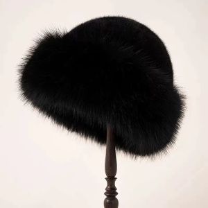 1 PCS Autumn Winter Womens Plush Warm Hat Thick Windproof Fluffy Cold Proof Mongolian Hat Fashion Winter Accessories
