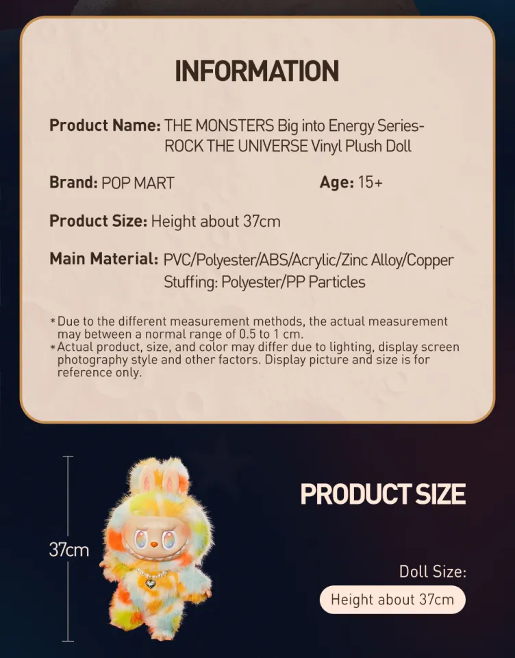 POP MART THE MONSTERS Big into Energy Series-ROCK THE UNIVERSE