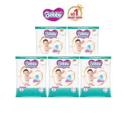 [MKB Gift] Combo 5 Tã Quần Bobby Premium Soft L/XL 2 miếng - Tặng size ngẫu nhiên