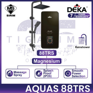 DEKA AQUAS 88TRS DEKA Water Heater With Rainshower DC Booster Pump Aquas Series Instant Heater Shower Pemanas Air Mandi